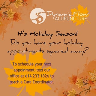 It’s that time of year again! If time feels like it’s going at warp speed, you’re not alone. Make sure to schedule out your appointments so you feel your best during holiday season! 🍁