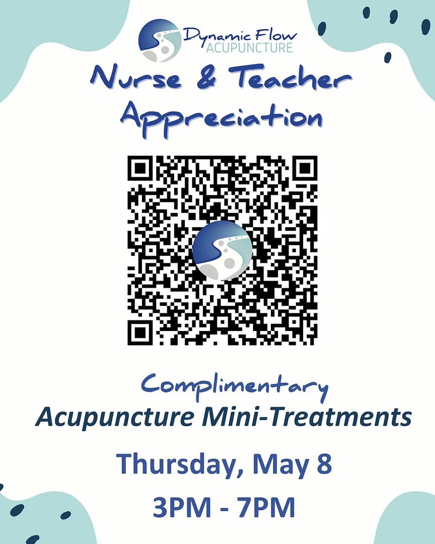 Time slots are still available on Thursday for our Nurse & Teacher appreciation event!! Visit dynamicflow.simpletix.com to register. 💙